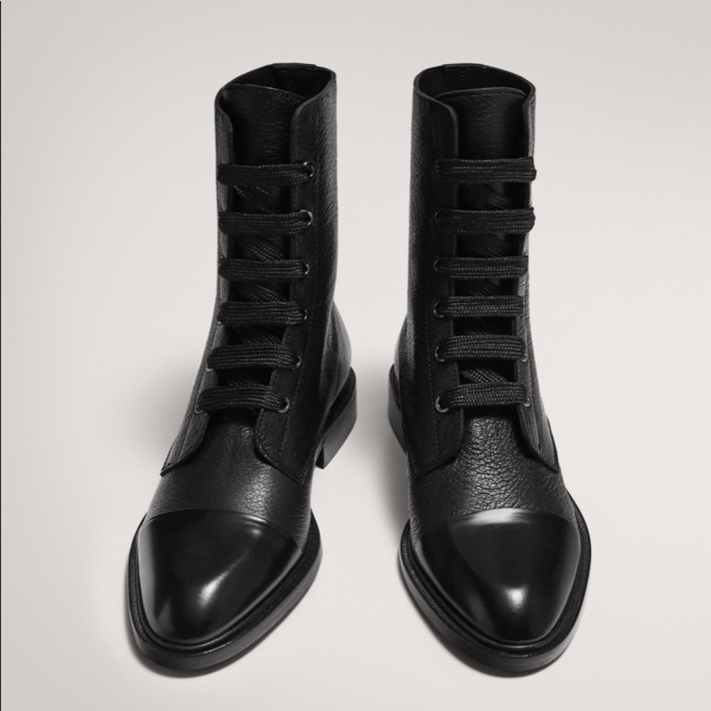 Massimo Dutti combat boots